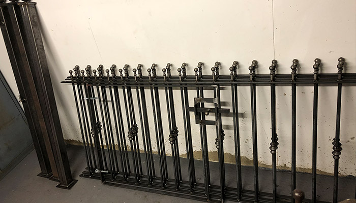 Metal railings